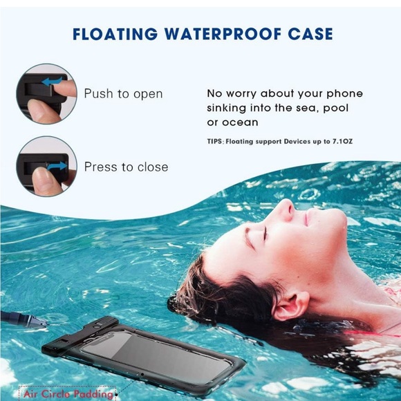 Homearda IPX8 Universal Waterproof Phone📱TPU Clear Dry Bag Case - Picture 6 of 8